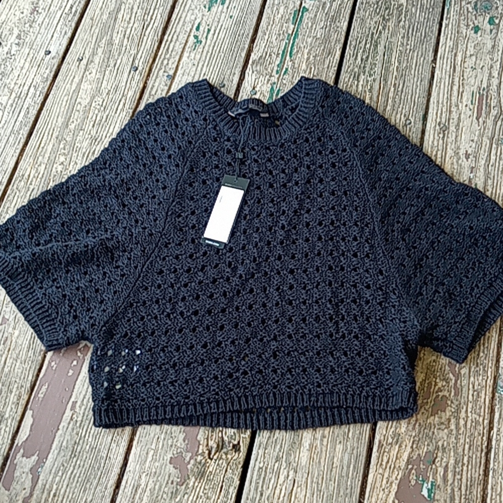 Melia sweater poncho by BCBG Max Azria